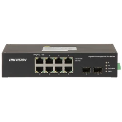 Коммутатор Hikvision DS-3T0510HP 1000 Base-T (1000 мбит/с), 2 SFP порта