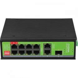 Коммутатор Digma DSP408F-2G1S-300 100 Base-T (100 мбит/с), 1 SFP порт