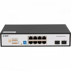 Коммутатор SNR S2300G-8TM-POE SNR-S2300G-8TM-POE 1000 Base-T (1000 мбит/с), 2 SFP порта