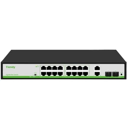 Коммутатор Tiandy TC-P3S020 TC-P3S020 Spec:G/1622/AT/180 1000 Base-T (1000 мбит/с), 2 SFP порта