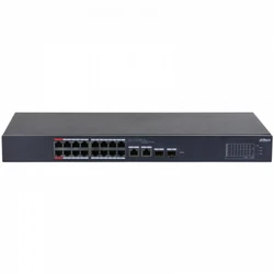 Коммутатор Dahua CS4218 DH-CS4218-16ET-240 1000 Base-T (1000 мбит/с), 2 SFP порта