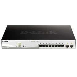 Коммутатор D-link DGS-1210-10MP/FL2A 1000 Base-T (1000 мбит/с), 2 SFP порта