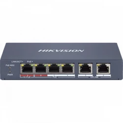 Коммутатор Hikvision DS-3E1106HP-EI 100 Base-TX (100 мбит/с)