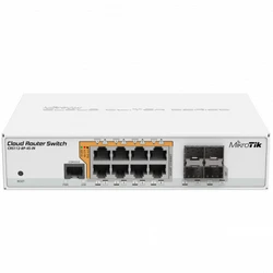 Коммутатор Mikrotik CRS112-8P-4S-IN 1000 Base-TX (1000 мбит/с), 4 SFP порта