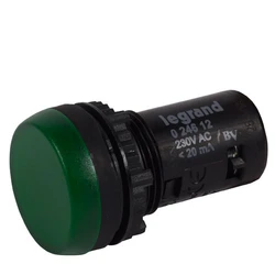 Legrand Osmoz индик.монобл. 230В ЗЕЛ. 024612