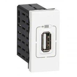 Аксессуар для кабельных сетей Legrand 077591 USB роз. д/зарядки одинар. бел