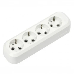 SmartBuy Колодка 4 розетки, 16А, без вкл., с заземлением (SBE-16-4-00-Z) 0014573
