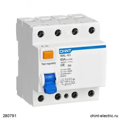CHINT NXL-63 6kA 3P+N 40A 30mA AC 280791