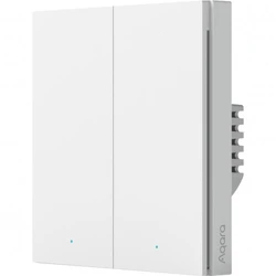 Aqara Выключатель настенный двухклавишный Smart Wall Switch H1 Zigbee 3.0 White AK074EUW01/WS-EUK04