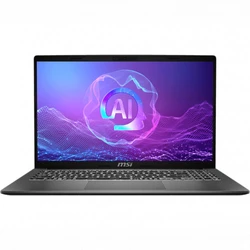 Ноутбук MSI Modern A15 AI+ F3HMG-006XBY Platinum Gray 9S7-15SK21-006 15.6 ", FHD 1920x1080 (16:9), AMD, Ryzen AI 5, 16 Гб, 512 ГБ, Intel Graphics