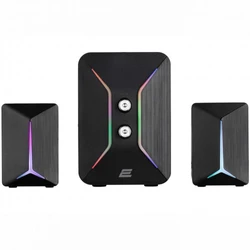 Компьютерные колонки 2E PCS301 RGB 2.1 USB Black 2E-PCS301BK Черный