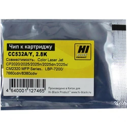 Опция для печатной техники Hi-Black CC532A Чип к картриджу HP CLJ CP2020/2025/Canon 718 20306080390 Чип