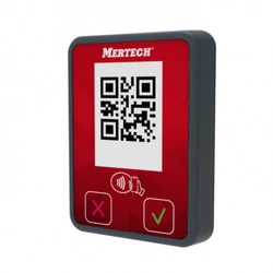 Дисплей покупателя Mertech Терминал оплаты СБП Mini с NFC серый/красный 2134