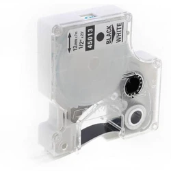 Расходный материал DYMO Картридж с лентой 12 мм х 7 м. , пластик, черный на белой ленте S0720530