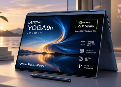 Ноутбук Lenovo Yoga 9n 2-in-1 получил NVIDIA RTX Spark и 16-дюймовый OLED