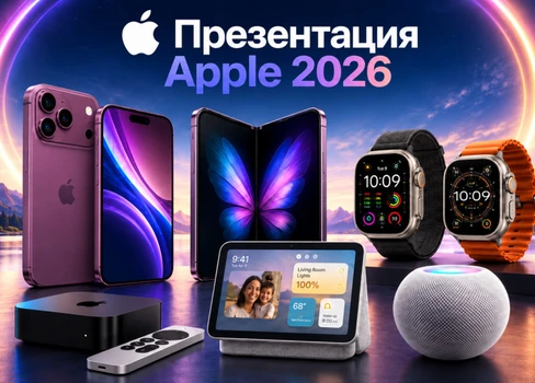 Презентация Apple 2026: iPhone 18 Pro, Pro Max, складной iPhone, Apple Watch и AirPods.