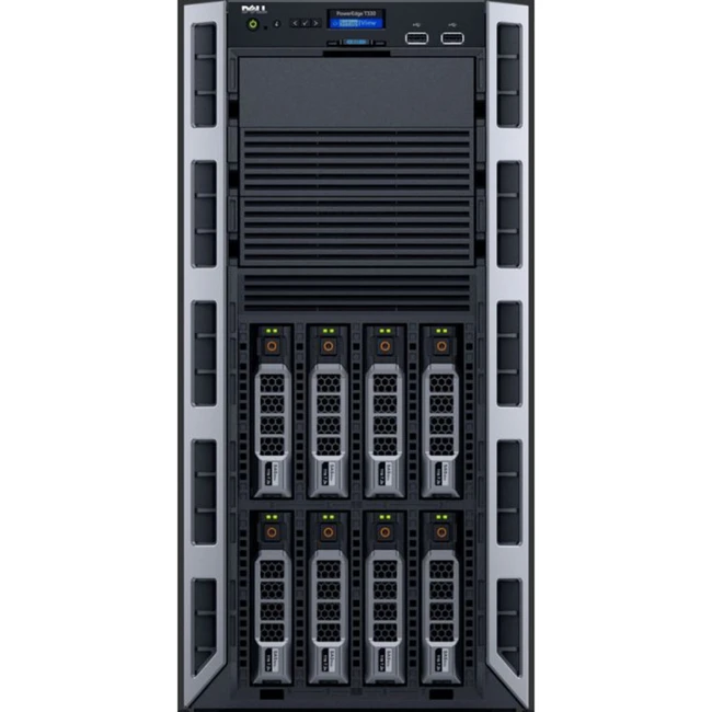 Сервер Dell PowerEdge T330 210-AFFQ-023 Tower, Xeon E3-1280 v6, 3900 МГц, 4, 8, 2 x 16 ГБ, SFF 2.5" + LFF 3.5", 8, 1x 1.2 ТБ