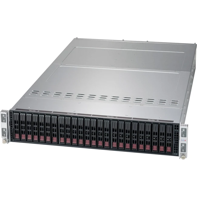 Сервер Supermicro 2029U-E1CRTP SYS-2029U-E1CRTP 2U Rack, Xeon Gold 6134, 3200 МГц, 8, 24.75, 12 x 64 ГБ, SFF 2.5", 24, 3x 800 ГБ