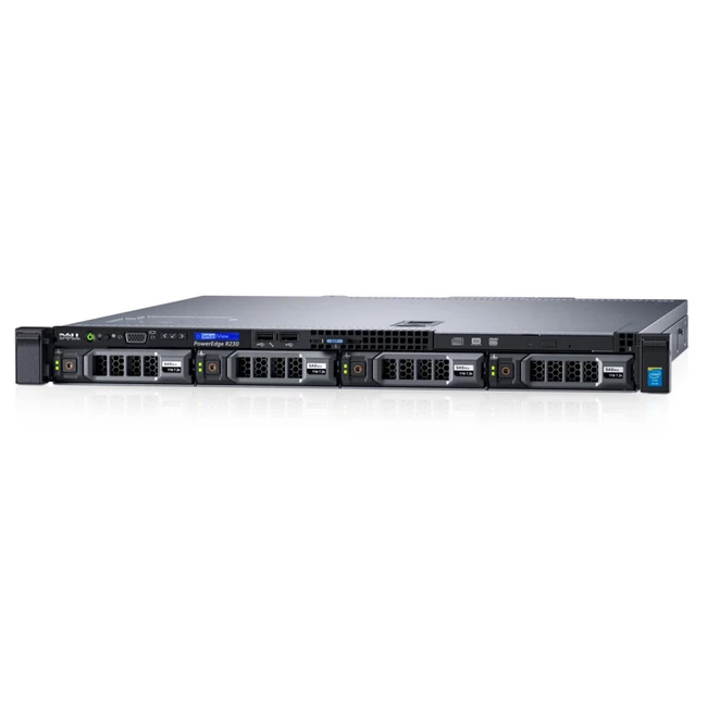 Сервер Dell PowerEdge R230 210-AEXB-104 (1U Rack, Xeon E3-1270 v6, 3400 МГц, 4, 8, 2 x 16 ГБ, LFF 3.5", 4, 3x 1 ТБ)