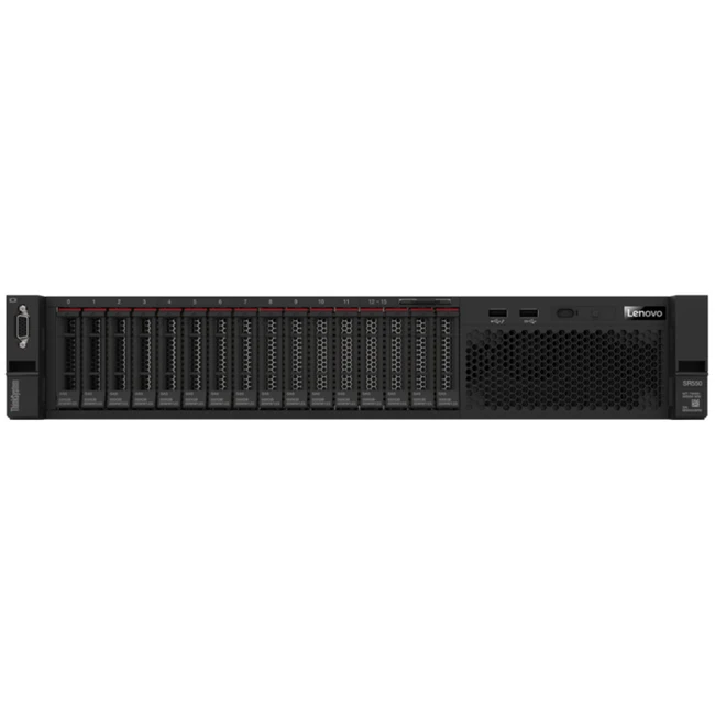 Сервер Lenovo SR550 7X04A078EA 2U Rack, Xeon Silver 4210, 2200 МГц, 10, 13.75, 1 x 16 ГБ, LFF 3.5", 8