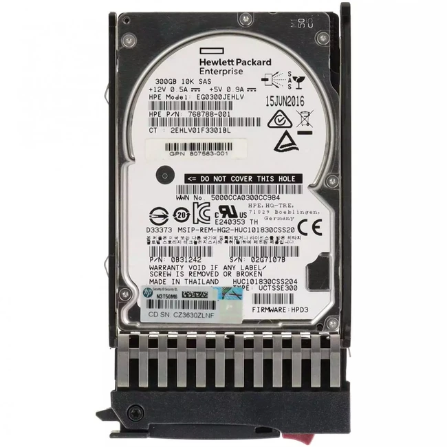 Опция для системы хранения данных СХД HPE 300GB 2,5''(SFF) SAS 10K 12G Hot Plug Dual Port for P2000/MSA2040/1040 J9F44A (Диск для СХД)