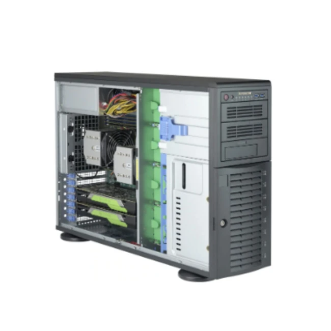 Серверный корпус Supermicro Black 4U Tower SC743AC SQ CSE-743AC-1200B-SQ
