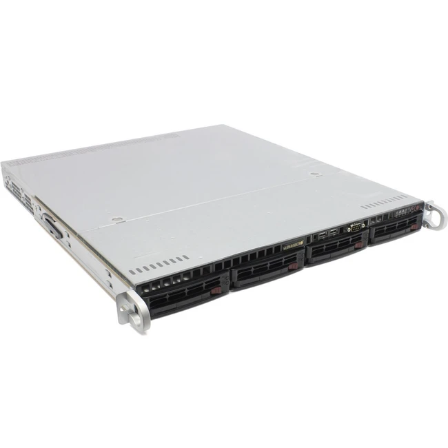 Сервер Supermicro CSE-813MTQ-R400CB/X11DPL SMR0131 (1U Rack, Xeon Silver 4112, 2600 МГц, 4, 8.25, 1 x 16 ГБ, LFF 3.5", 4)