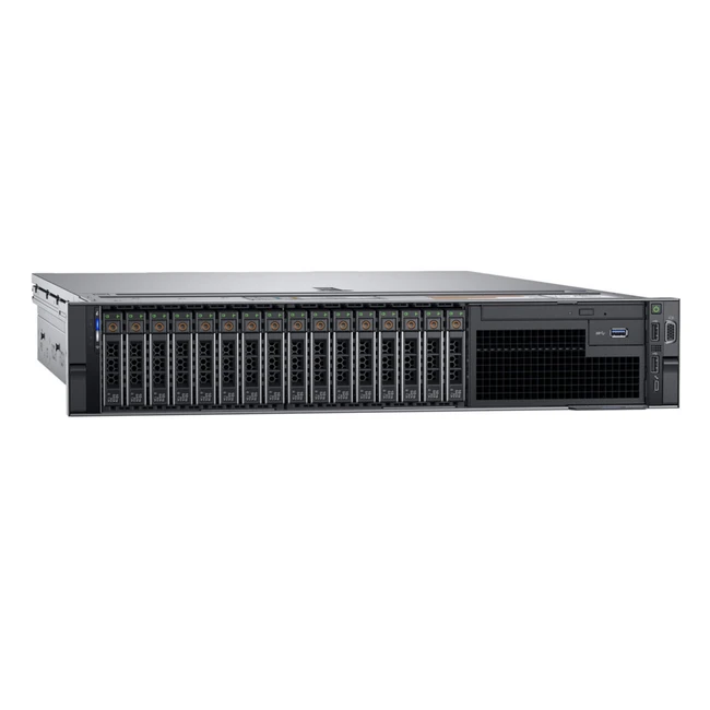 Сервер Dell PowerEdge R740 R740-4425-11 2U Rack, Xeon Silver 4214, 2200 МГц, 12, 16.5, 1 x 16 ГБ, SFF 2.5", 16, 8x 8 ТБ