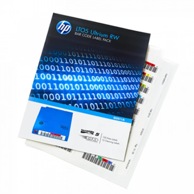 Опция для системы хранения данных СХД HPE LTO5 Ultrium Read/Write Bar Code Pack Q2011A Наклейка