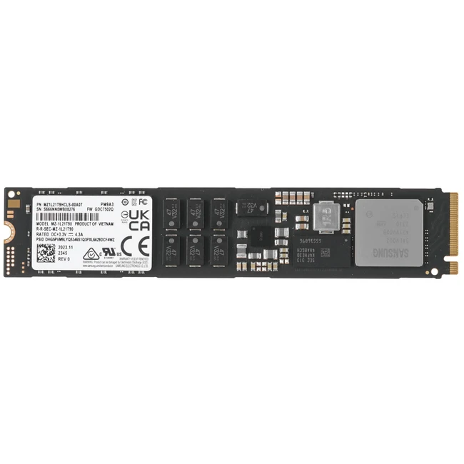 Серверный жесткий диск Samsung MZ1L21T9HCLS-00A07 M.2, 1.92 ТБ, NVMe