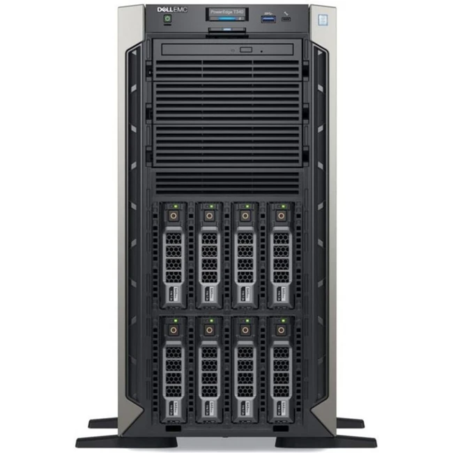 Сервер Dell PowerEdge T340 T340-2884 Tower, Xeon E-2236, 3400 МГц, 6, 12, 1 x 16 ГБ, SFF 2.5" + LFF  3.5", 8, 1x 1.2 ТБ