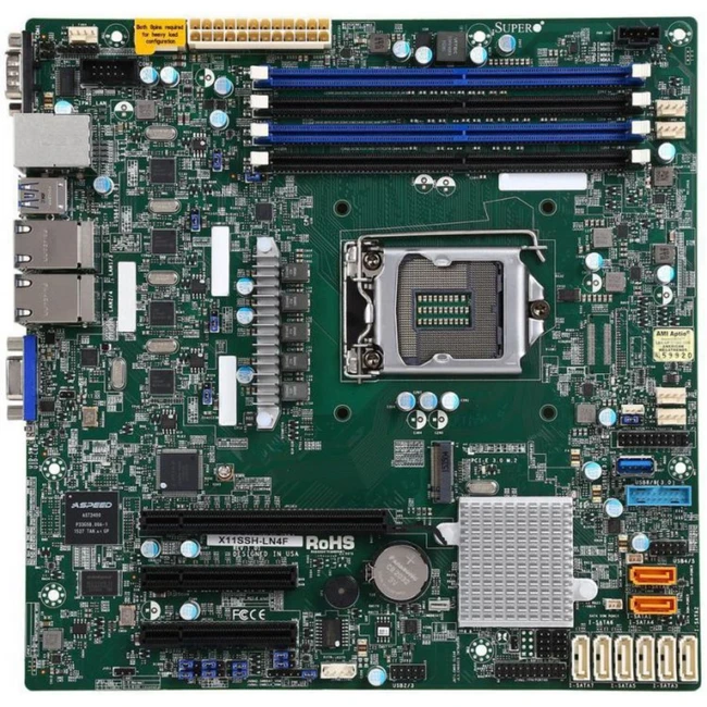 Серверная материнская плата Supermicro X11SSH-LN4F-O MBD-X11SSH-LN4F-O-NC3-001