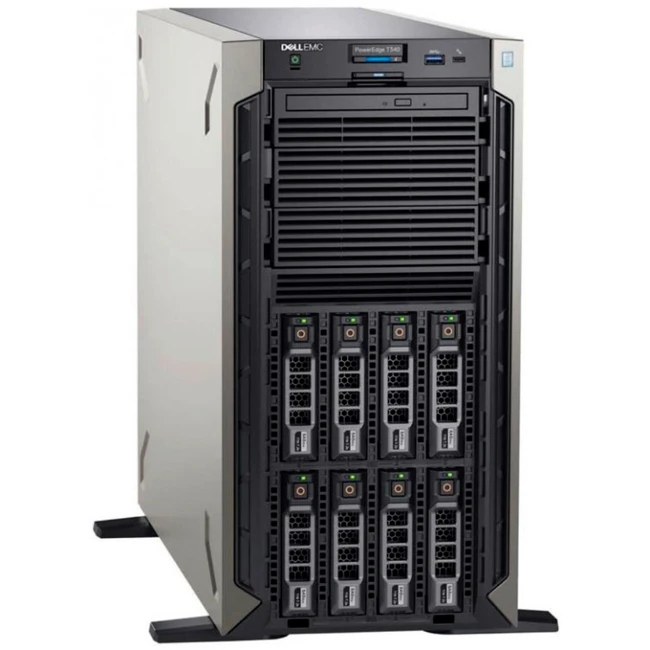 Сервер Dell PowerEdge T340 PET340CEEM01-210-AQSN-A (Tower, Xeon E-2224, 3400 МГц, 4, 8, 1 x 16 ГБ, LFF 3.5", 8, 1x 1 ТБ)