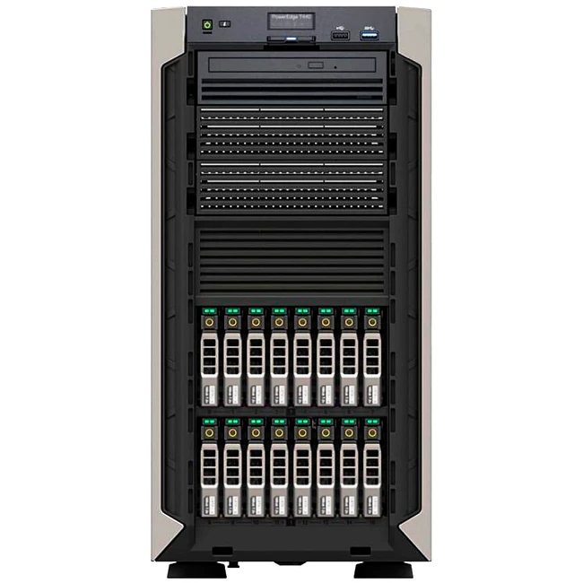 Сервер Dell PowerEdge T440 PET4402a-210-AMEI-B (Tower, Xeon Silver 4208, 2100 МГц, 8, 11, 1 x 32 ГБ, LFF 3.5", 8, 2x 600 ГБ)