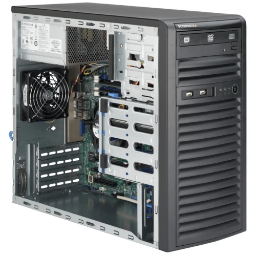 Сервер Supermicro 5038D-I SMT0016 Tower, Xeon E3-1220 v3, 3100 МГц, 4, 8