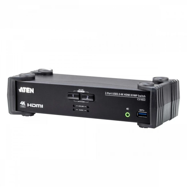 KVM-переключатель ATEN 2-Port USB 3.0 4K HDMI KVMP™ Switch CS1822-AT-G