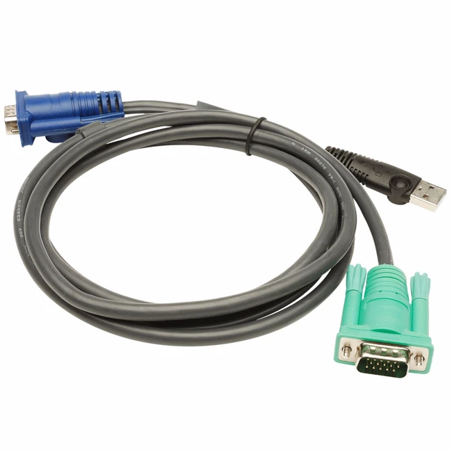 Кабель интерфейсный ATEN CABLE HD15M-USB A(M)--SPHD15M 5M 2L-5205U KVM