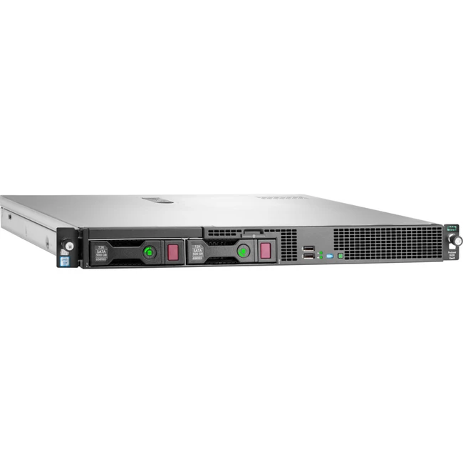 Сервер HPE ProLiant DL20 Gen9 871429-B21 (1U Rack, Xeon E3-1220 v6, 3000 МГц, 4, 8, 1 x 8 ГБ, SFF + LFF 2.5" + 3.5", 2)