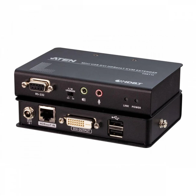 Аксессуар для ПК и Ноутбука ATEN Mini USB DVI HDBaseT™ KVM Extender CE611-AT-G (Удлинитель)