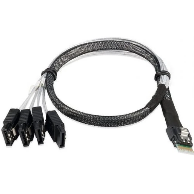 Аксессуар для сервера Supermicro Кабель Slim SAS/SATA HD x4 (STR) to Slimline x4 (LE) 75cm CBL-SAST-1275-100