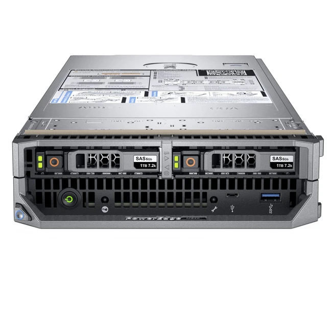 Сервер Dell PowerEdge M640 210-ALTL-31 (Blade, Xeon Silver 4215, 2500 МГц, 8, 11, 16 x 32 ГБ, SFF 2.5", 2, 2x 600 ГБ)