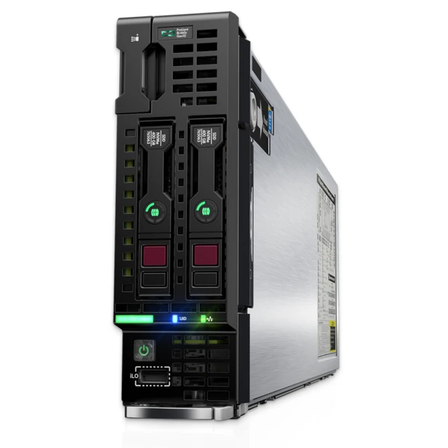 Сервер HPE ProLiant BL460c Gen8 666162-B21 Blade, Xeon E5-2609, 2400 МГц, 4, 10, 1 x 16 ГБ, SFF 2.5", 2