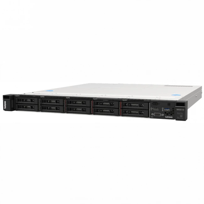 Сервер Lenovo ThinkSystem SR250 V2 7D7QA016EA 1U Rack, Xeon E-2378, 2600 МГц, 8, 16, 1 x 16 ГБ, SFF 2.5", 8