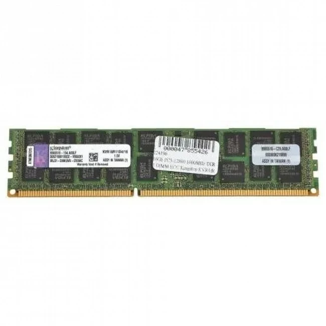 Серверная оперативная память ОЗУ Kingston DDR-III 16GB PC3-12800 1600MHz KVR16R11D4/16 (16 ГБ, DDR3)
