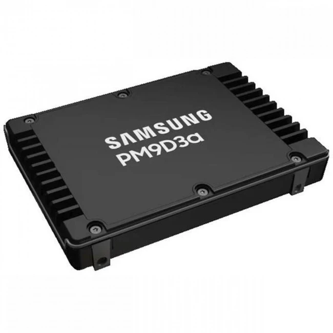 Серверный жесткий диск Samsung Накопитель SSD 960Gb Samsung PM9D3a (MZWL6960HFJA-00AW7) 2,5 SFF, 960 ГБ, PCIe