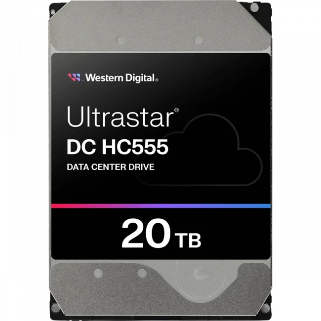 Серверный жесткий диск Western Digital 20Tb SATA-III WD DC HC555 (0B48696) 3,5 LFF, 20 ТБ, SATA