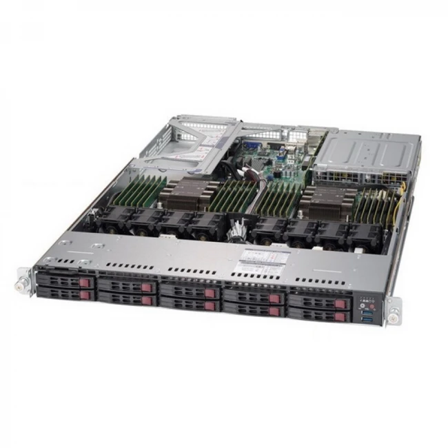 Сервер Supermicro VFG-SYS-1029U-TR4-459 1U Rack, Xeon Silver 4210R, 2400 МГц, 10, 13.75, 4 x 8 ГБ, SFF 2.5", 10