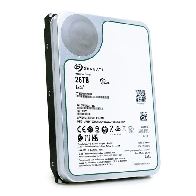 Серверный жесткий диск Seagate ST26000NM000C 3,5 LFF, 26 ТБ, SATA
