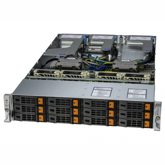 Сервер Supermicro AS -2025HS-TNR AS -2025HS-TNR (bundle2) 2U Rack, EPYC 9124, 3000 МГц, 16, 64, 4 x 16 ГБ, SFF 2.5" + LFF  3.5", 12, 1x 240 ГБ