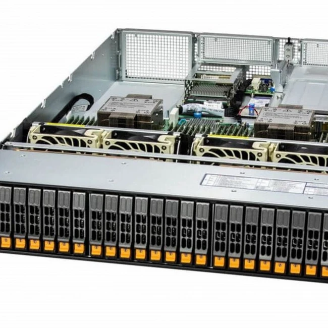 Сервер Supermicro SYS-221H-TN24R SYS-221H-TN24R (bundle12) 2U Rack, Xeon Silver 4510, 2400 МГц, 12, 30, 4 x 32 ГБ, SFF 2.5", 24, 1x 480 ГБ